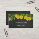Search for lemon business cards Rustic