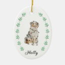 Search for australian shepherd ornaments Festive