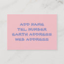 Search for solid color business cards Pink