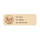 Search for chihuahua return address labels Red