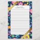 Search for lined floral stationery paper Cute