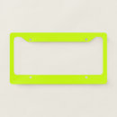 Search for lime green license plate frames Solid color