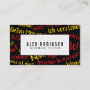 Search for translation business cards Language