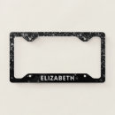 Search for black license plate frames Stylish