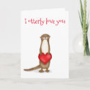 Search for otter valentines day cards Heart