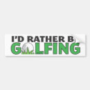 Search for golf bumper stickers Golfer