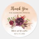 Search for thank you for coming wedding stickers Watercolor
