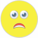Search for sad face emoji stickers Yellow