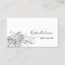 Search for event planner business cards Minimalist
