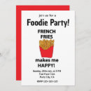 Search for french fries invitations Funny