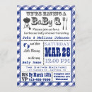 Search for blue gingham invitations Baby q