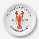 Search for lobster paper plates Red