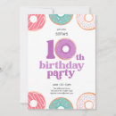 Search for girls 10th birthday invitations Girly