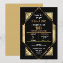 Search for golden wedding anniversary invitations Gold and black