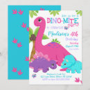 Search for dino mite party invitations Stomp chomp and roar