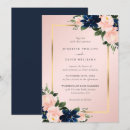 Search for navy and blush wedding invitations Floral