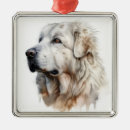 Search for great pyrenees ornaments White