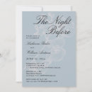 Search for traditional rehearsal dinner invitations The night before