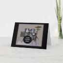 Search for rock band birthday cards Drummer