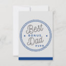 Search for stepfather fathers day cards Best bonus dad ever