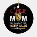 Search for softball ornaments Mom