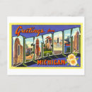 Search for vintage detroit postcards Large letter