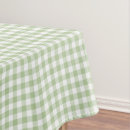 Search for green and white gingham tablecloths Buffalo plaid