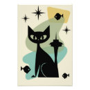 Search for atomic cat posters Mid century modern