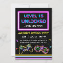 Search for video game controller invitations Gamer girl gamer boy