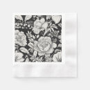 Search for black floral napkins Vintage