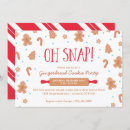 Search for oh snap invitations Gingerbread cookie