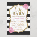 Search for pink and black baby shower invitations Modern