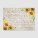 Search for sunflower decoupage tissue paper Calligraphy