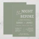 Search for the night before wedding invitations Minimalist