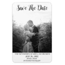 Search for black and white save the date magnets Engagement