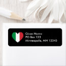 Search for italy return address labels Red