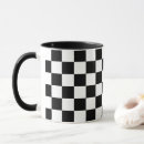 Search for black white checkered pattern mugs Checkerboard