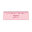 Search for rsvp return address labels Pink