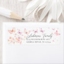 Search for butterfly return address labels Baby shower