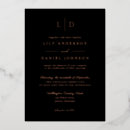 Search for black and rose gold wedding invitations Classic