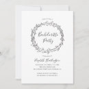 Search for black white bachelorette party invitations Minimalist