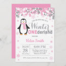 Search for penguin birthday invitations Winter onederland birthday