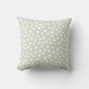 Search for sage green and white pillows Dots