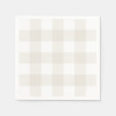 Search for brown plaid napkins Beige