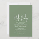 Search for elegant baby shower invitations Sage green