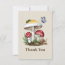 Search for mushrooms thank you cards Snail