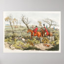 Search for vintage hunting posters Fox hunt