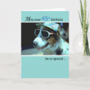 Search for funny 45th birthday cards Cute