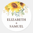 Search for sunflower wedding stickers Watercolor floral