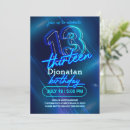 Search for glow 13th birthday invitations Lets glow crazy